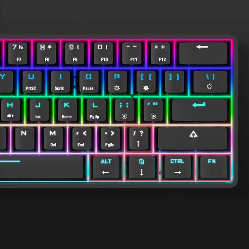 Wireless Bluetooth Mechanical Keyboard – Colorful PBT Keycaps, Compact Design, Compatible with PC, Laptop & Tablet - SUN SHINE STORE