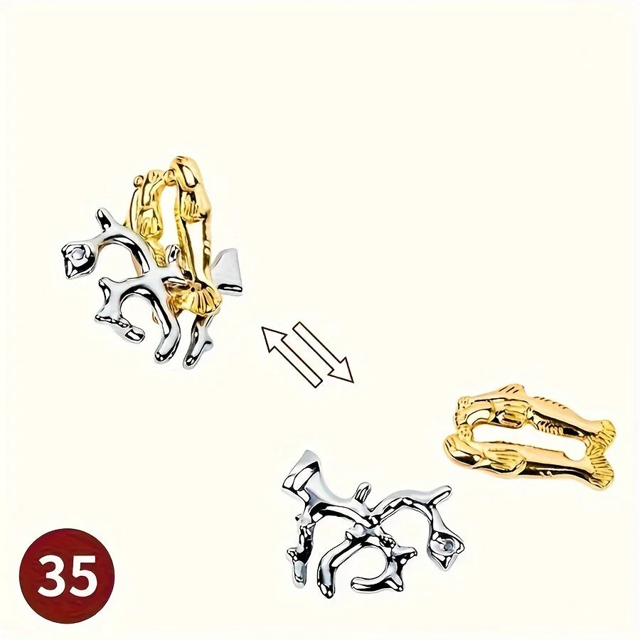 A classic intellectual metal puzzle toy, a difficult educational game toy for Christmas, Thanksgiving and birthday gifts - SUN SHINE STORE