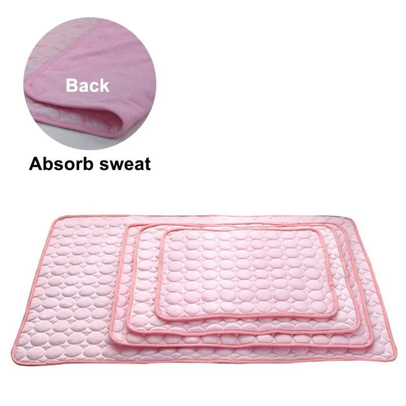 Dog Cooling Mat Summer Breathable Washable Pet Bed Pad for Small Medium Large Dogs Cats Sofa Car