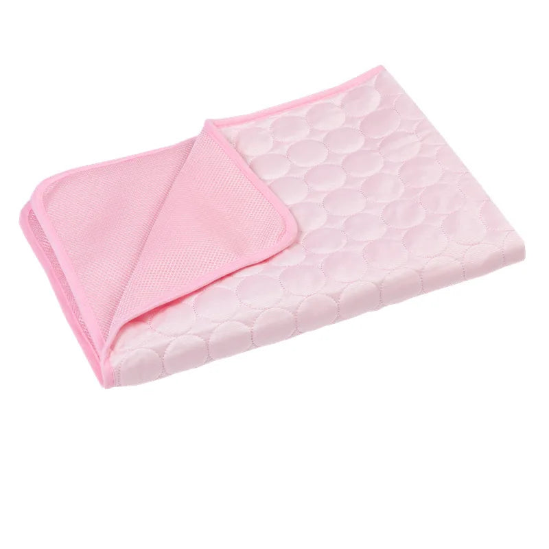 Dog Cooling Mat Summer Breathable Washable Pet Bed Pad for Small Medium Large Dogs Cats Sofa Car