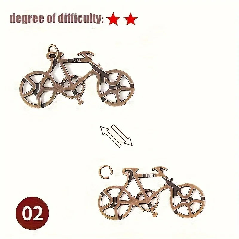 A classic intellectual metal puzzle toy, a difficult educational game toy for Christmas, Thanksgiving and birthday gifts - SUN SHINE STORE