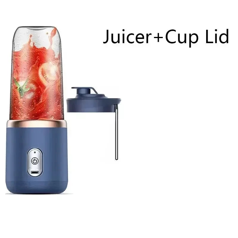 6 Color 400ml Portable USB Blender Electric Travel Juicer Cup For Smoothie Milkshake Kitchen Mini Mixer Tool - SUN SHINE STORE