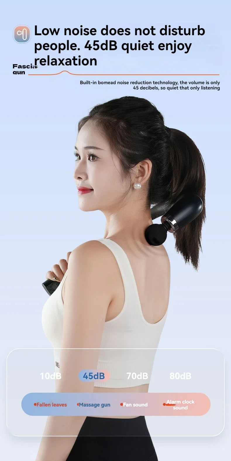 New Smart Fascia Gun Electric Massager Massage Hammer Electric Fascia Gun Home Handheld Hammer Back Artifact Christmas Gift