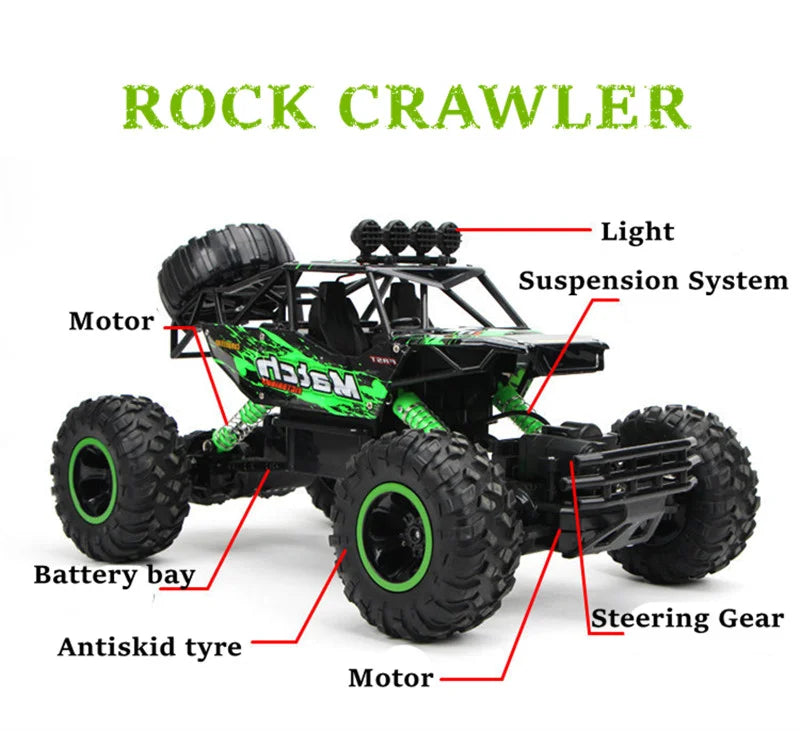1:12 / 1:16 4WD RC Car 2.4G Radio Control Car Buggy Off-Road Remote Control Cars Trucks Boys Toys for Children