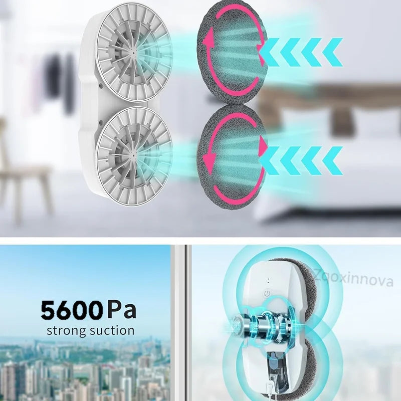 Robot Window Cleaner with UPS