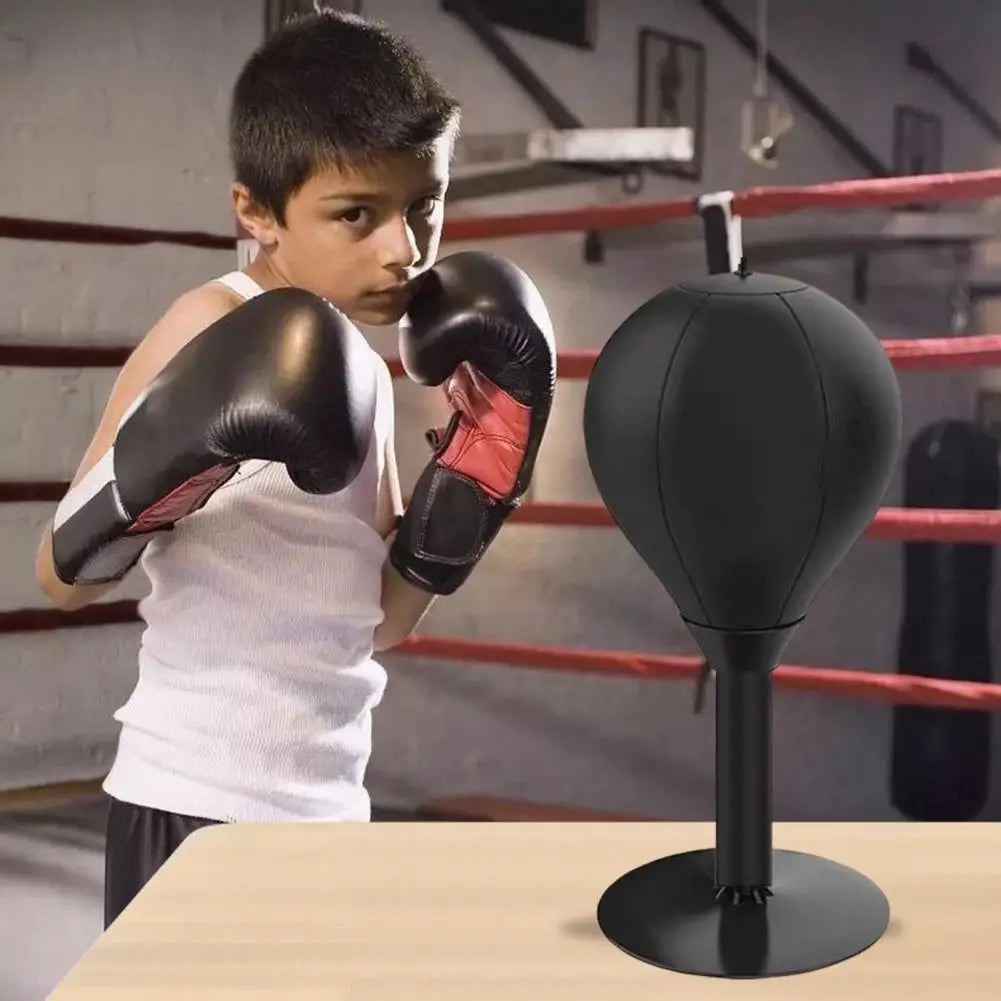 Desktop Punching Bag –StressBusterPro - Suction Cup Stress Relief Boxing Speed Ball for Home & Office
