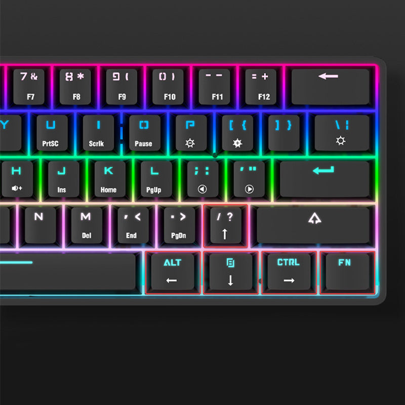 Wireless Bluetooth Mechanical Keyboard – Colorful PBT Keycaps, Compact Design, Compatible with PC, Laptop & Tablet - SUN SHINE STORE