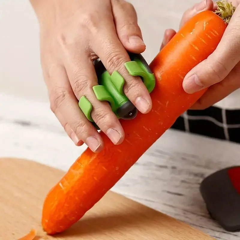 Easy and Convenient Black Green Peeler, Sharp Blade, Non Slip Grip, Suitable for Kitchen and Camping