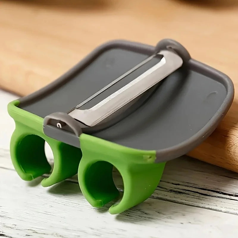Easy and Convenient Black Green Peeler, Sharp Blade, Non Slip Grip, Suitable for Kitchen and Camping