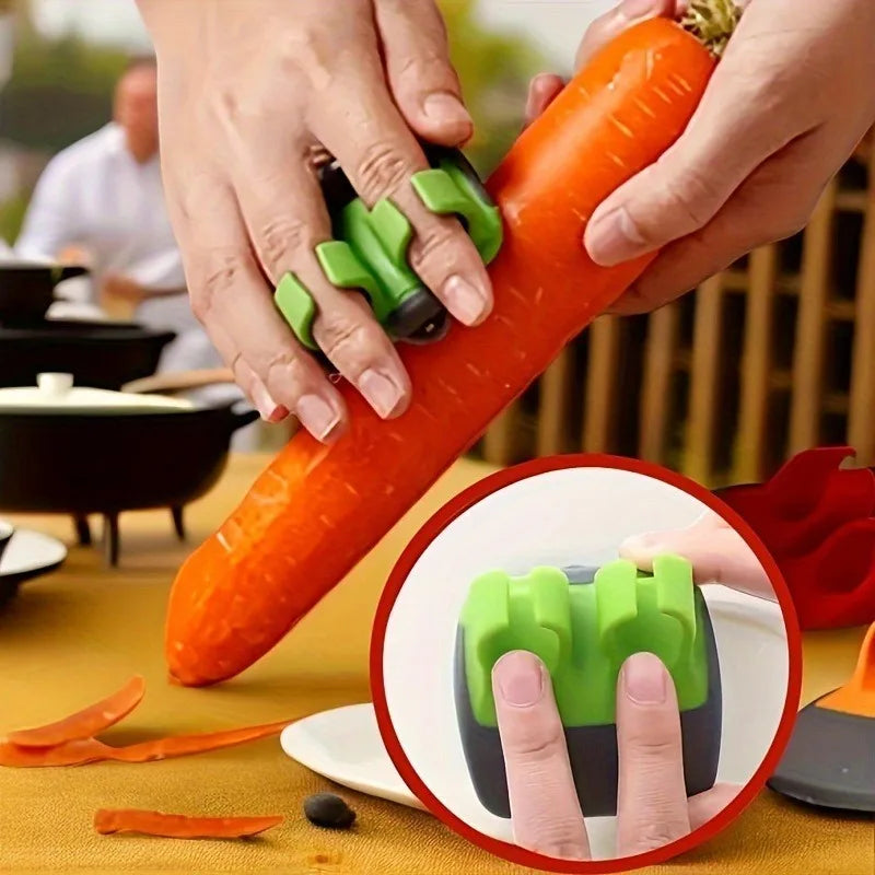 Easy and Convenient Black Green Peeler, Sharp Blade, Non Slip Grip, Suitable for Kitchen and Camping