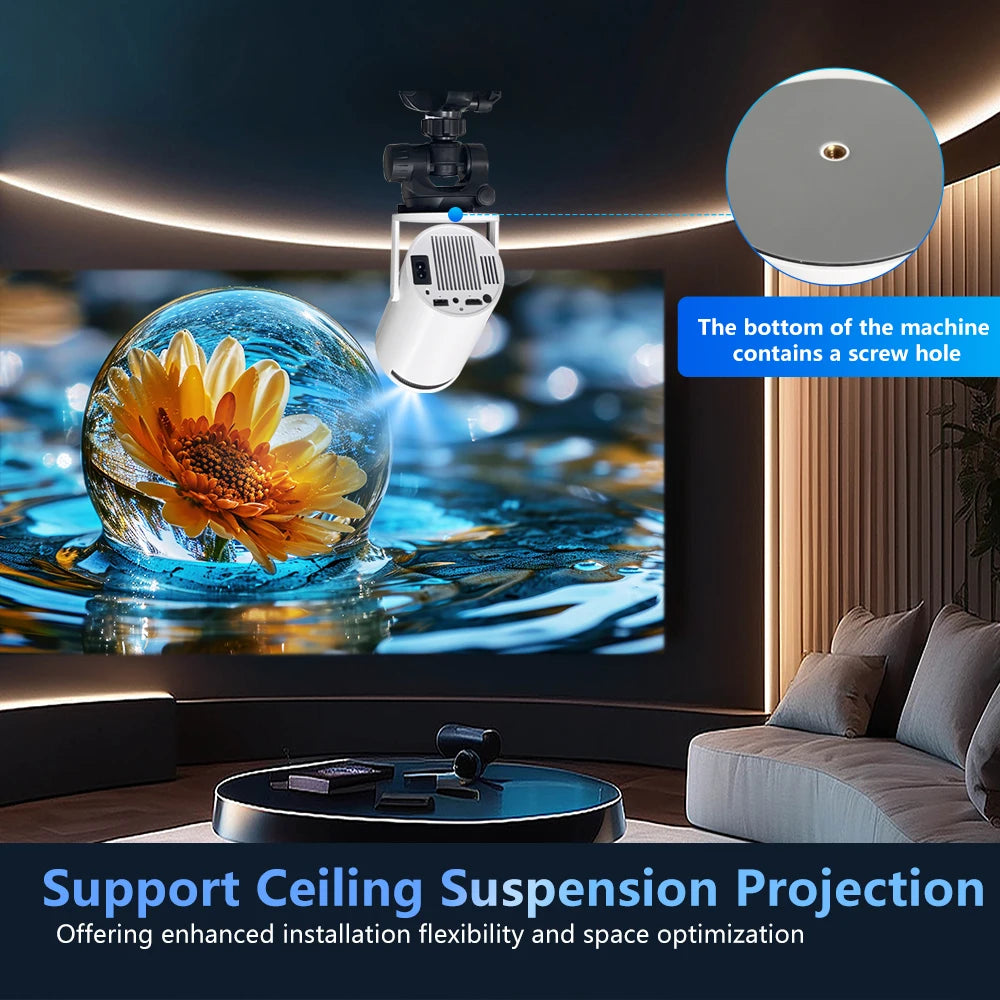 Android Projector Magcubic HY300 Ultra 4K Support WiFi 6 Bluetooth Portable Home Cinema - SUN SHINE STORE