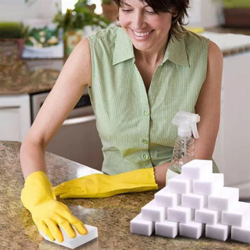 5/50PCS Melamine Sponge Magic Sponge Eraser Melamine Sponge Cleaner Cleaning Sponges for Kitchen Bathroom Cleaning Tools - SUN SHINE STORE