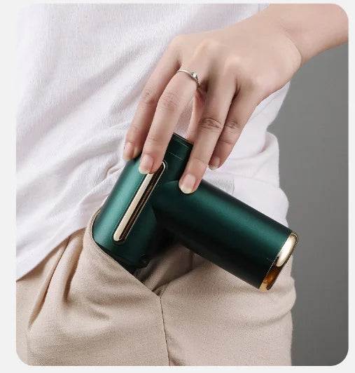 Mini Massage Gun - Upgraded Deep Tissue Pocket Muscle Massager with Smart Pressure Sensor & 4 Heads