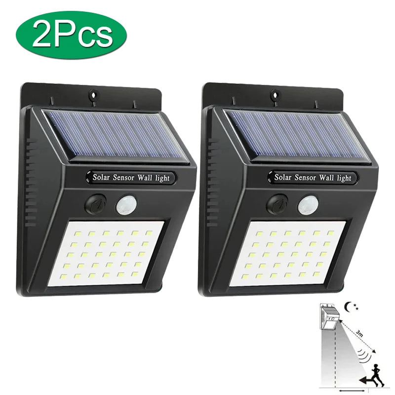 6/30 LED Solar Light PIR Motion Sensor Wall Light Outdoor Solar Lamp Waterproof Solar Powered Sunlight Street Lamp Garden Decor - SUN SHINE STORE
