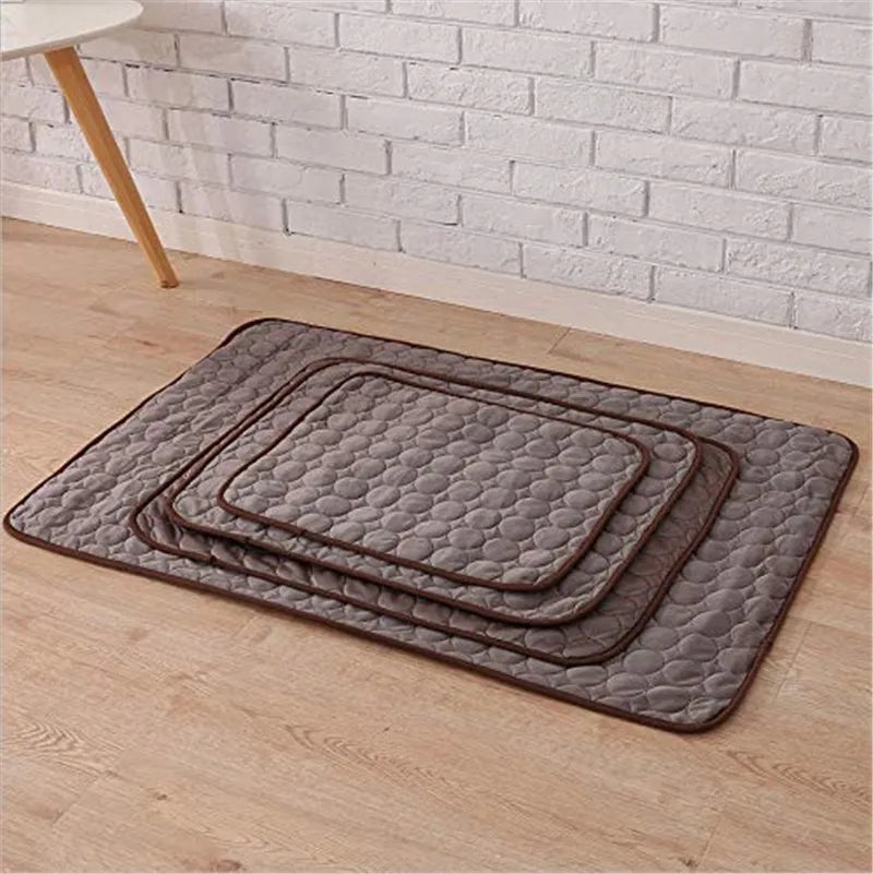Dog Cooling Mat Summer Breathable Washable Pet Bed Pad for Small Medium Large Dogs Cats Sofa Car