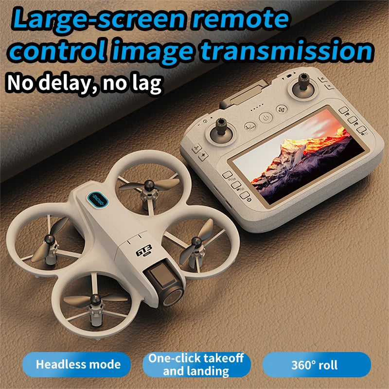 2025New GT3 MAX Drone 8K HD 4.3" Remote Control Headless Mode Helicopter 360° Flip Quadcopter Toys Mini Drone Fors Kid Toy Gifts - SUN SHINE STORE
