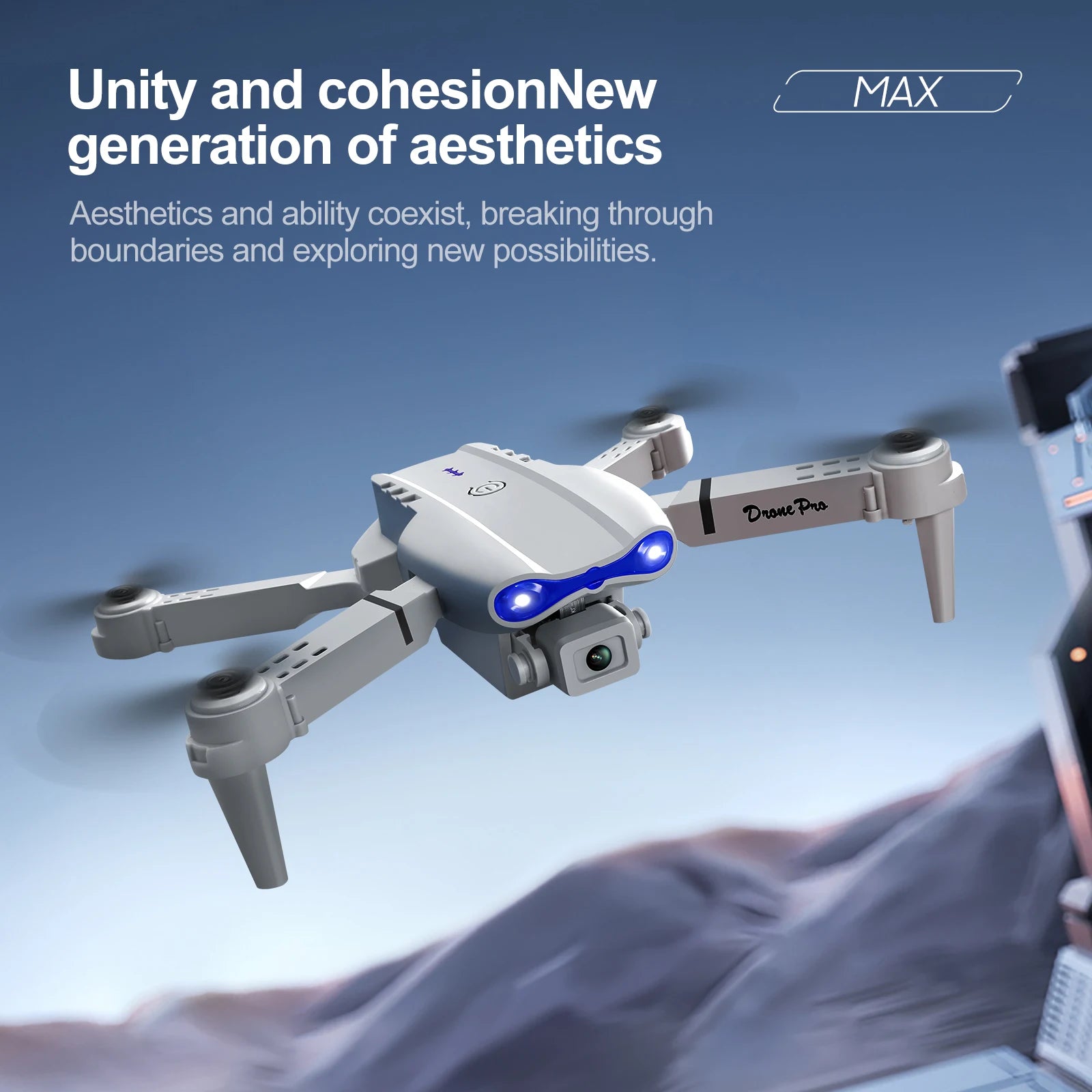 E88 Pro 8K GPS Drone with Dual HD Camera & Remote Display Controller