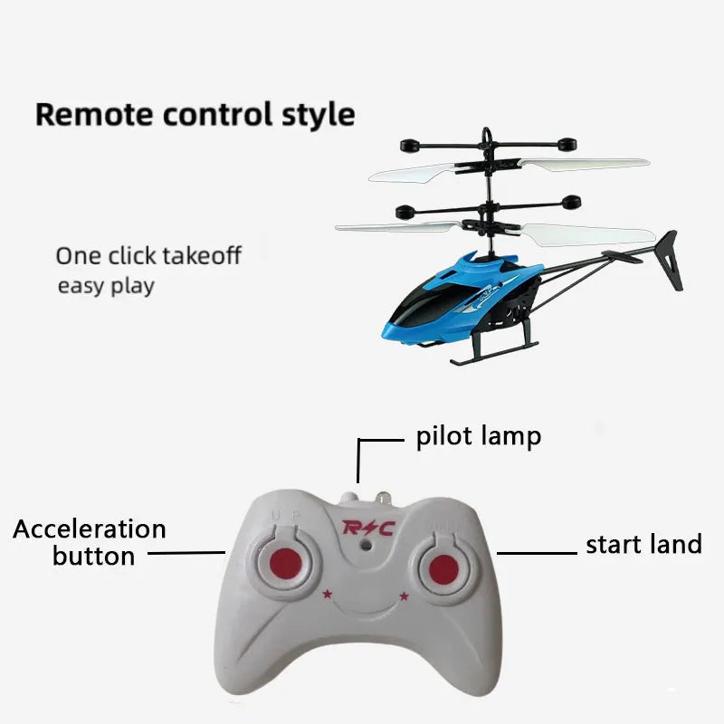 Rechargeable Mini RC Drone Remote Safe Fall-resistant RC Helicopters Drone Children Toys with Different Patterns - SUN SHINE STORE