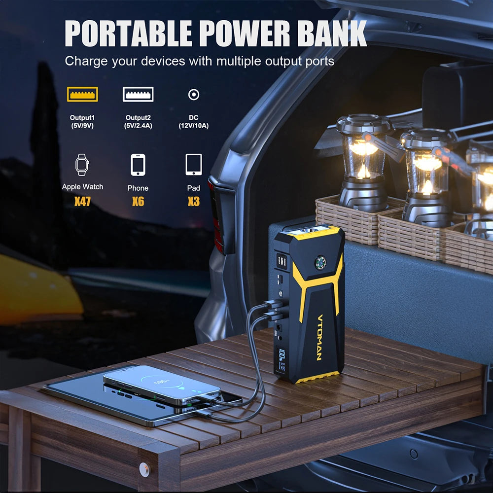 VTOMAN V8 Pro Car Jump Starter