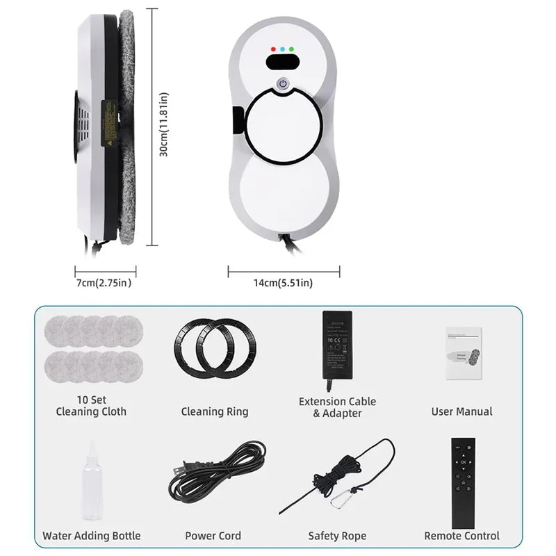 Robot Window Cleaner with UPS  