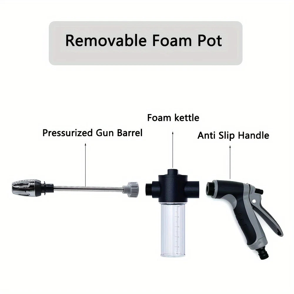 High-Pressure Car Washing Water Gun, External Cleaning Of RV, Foam Kettle Cleaning, Garden Water Hose Nozzle, Garden Shower, - SUN SHINE STORE