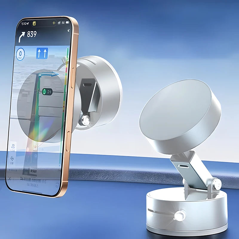 Rotatable Magnetic Vacuum Car Phone Holder
