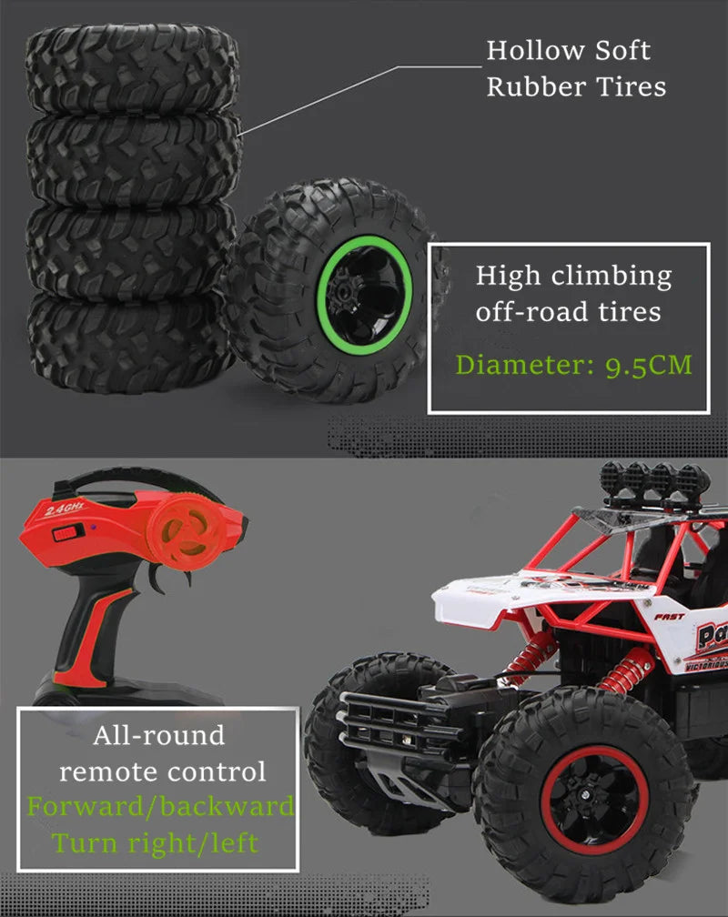 1:12 / 1:16 4WD RC Car 2.4G Radio Control Car Buggy Off-Road Remote Control Cars  Trucks Boys Toys for Children