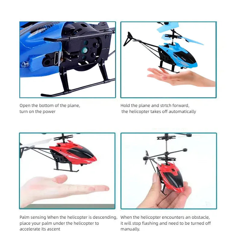 Rechargeable Mini RC Drone Remote Safe Fall-resistant RC Helicopters Drone Children Toys with Different Patterns - SUN SHINE STORE