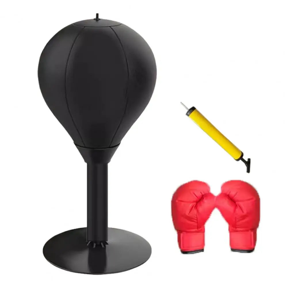 Desktop Punching Bag –StressBusterPro - Suction Cup Stress Relief Boxing Speed Ball for Home & Office