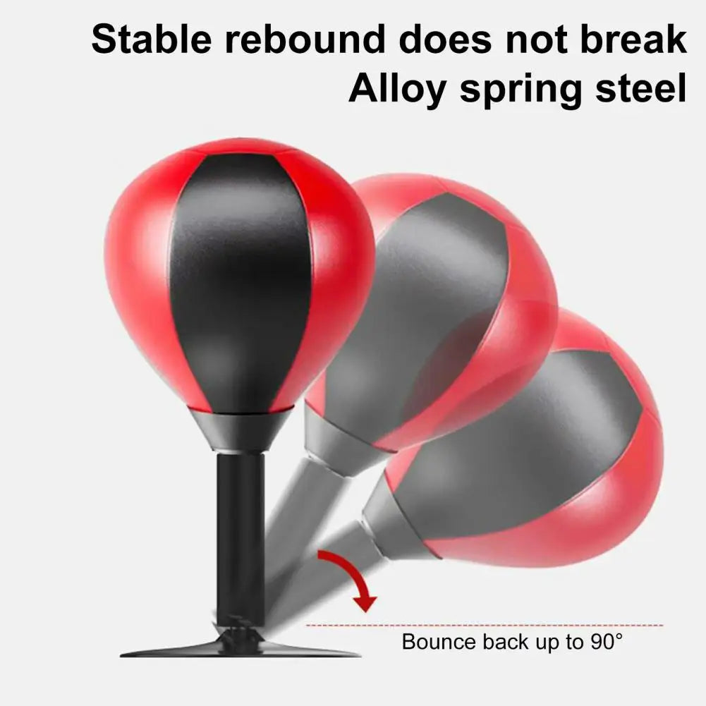 Desktop Punching Bag –StressBusterPro - Suction Cup Stress Relief Boxing Speed Ball for Home & Office