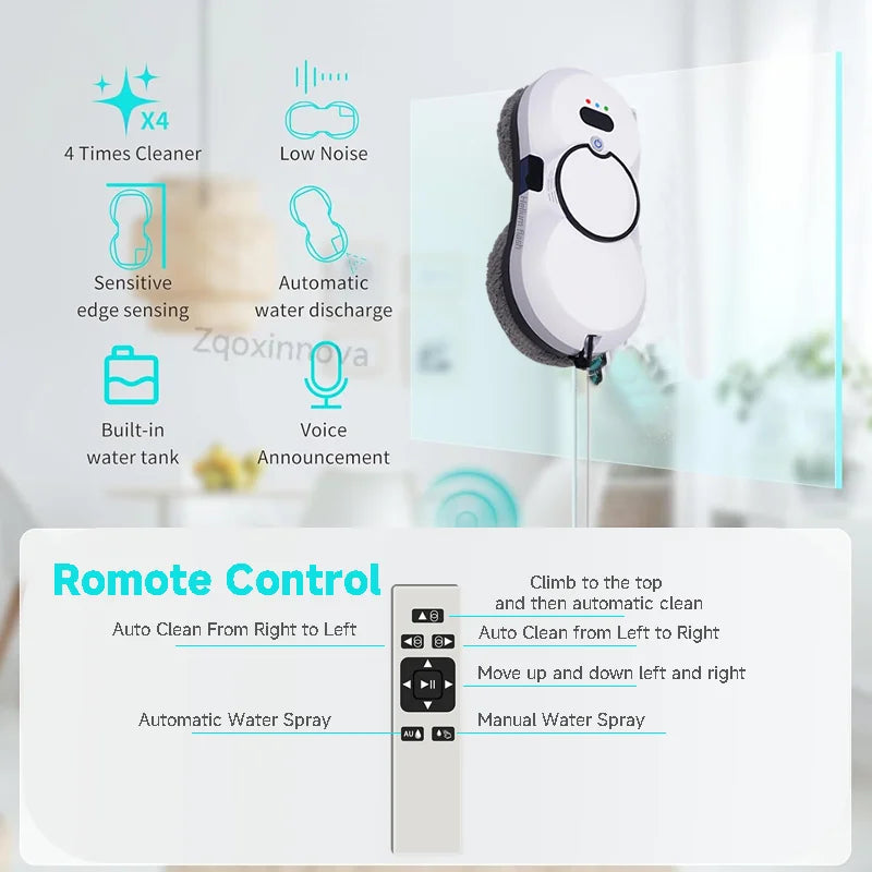 Robot Window Cleaner with UPS  
