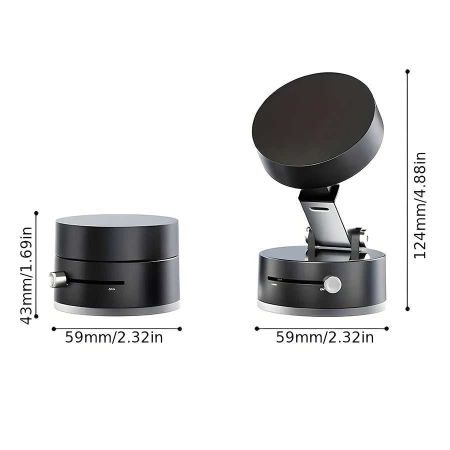 Rotatable Magnetic Vacuum Car Phone Holder