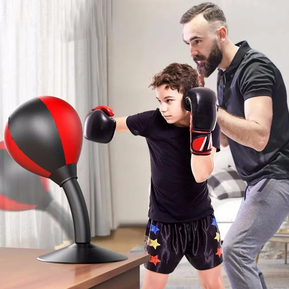 Desktop Punching Bag –StressBusterPro - Suction Cup Stress Relief Boxing Speed Ball for Home & Office