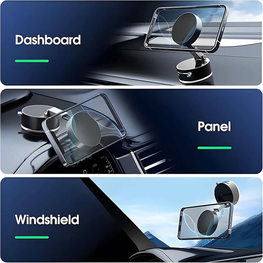 Rotatable Magnetic Vacuum Car Phone Holder