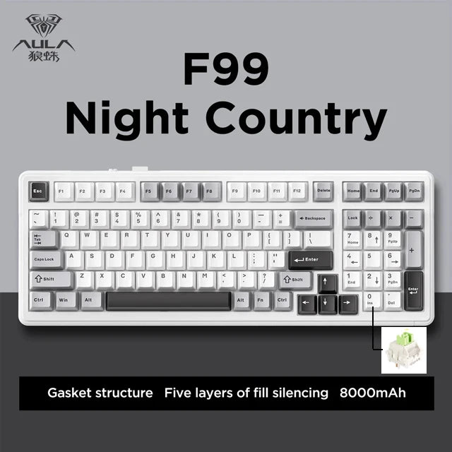 AULA F99 Wireless Mechanical Keyboard 