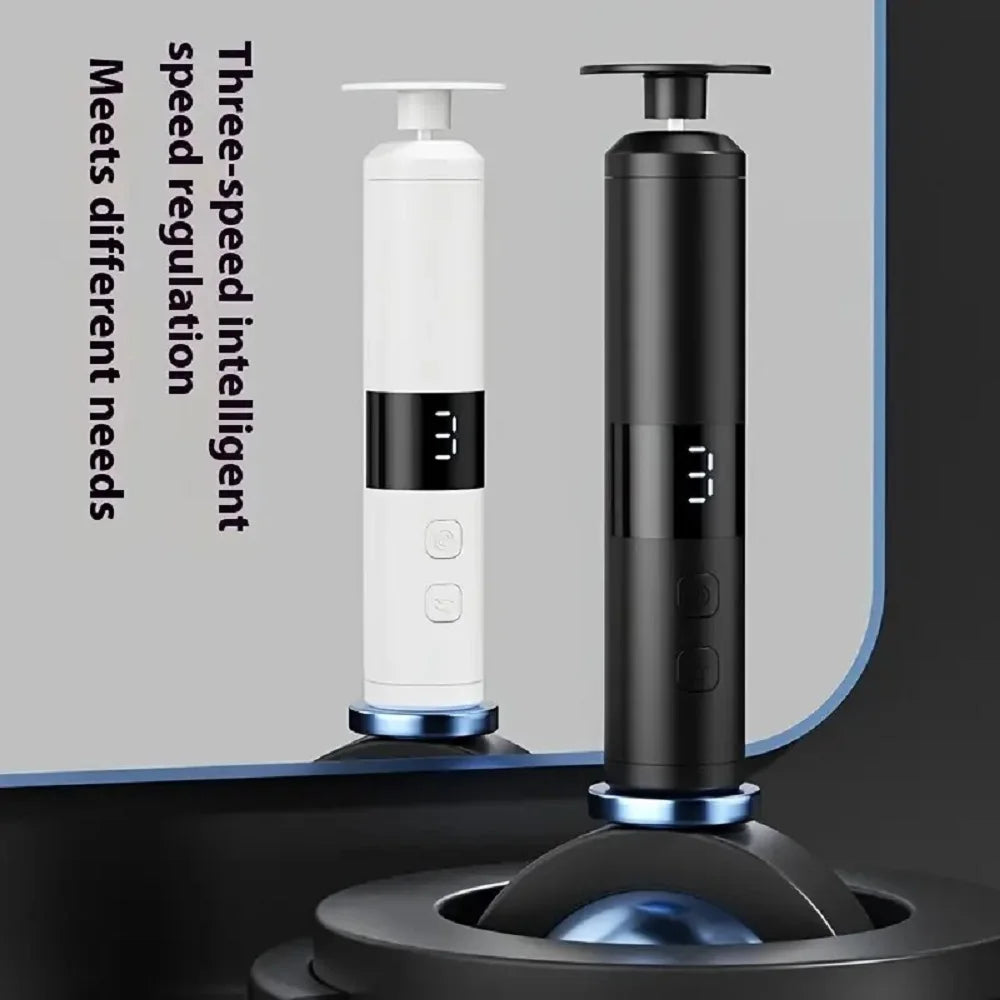 3-Speed Speed Adjustment, LCD Display Screen, 16 Interchangeable Heads for Home/Foot and Hand Care, Fast Charging - SUN SHINE STORE