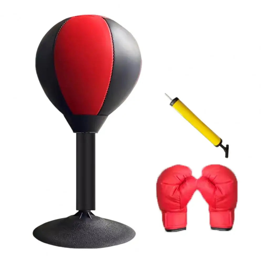 Desktop Punching Bag –StressBusterPro - Suction Cup Stress Relief Boxing Speed Ball for Home & Office