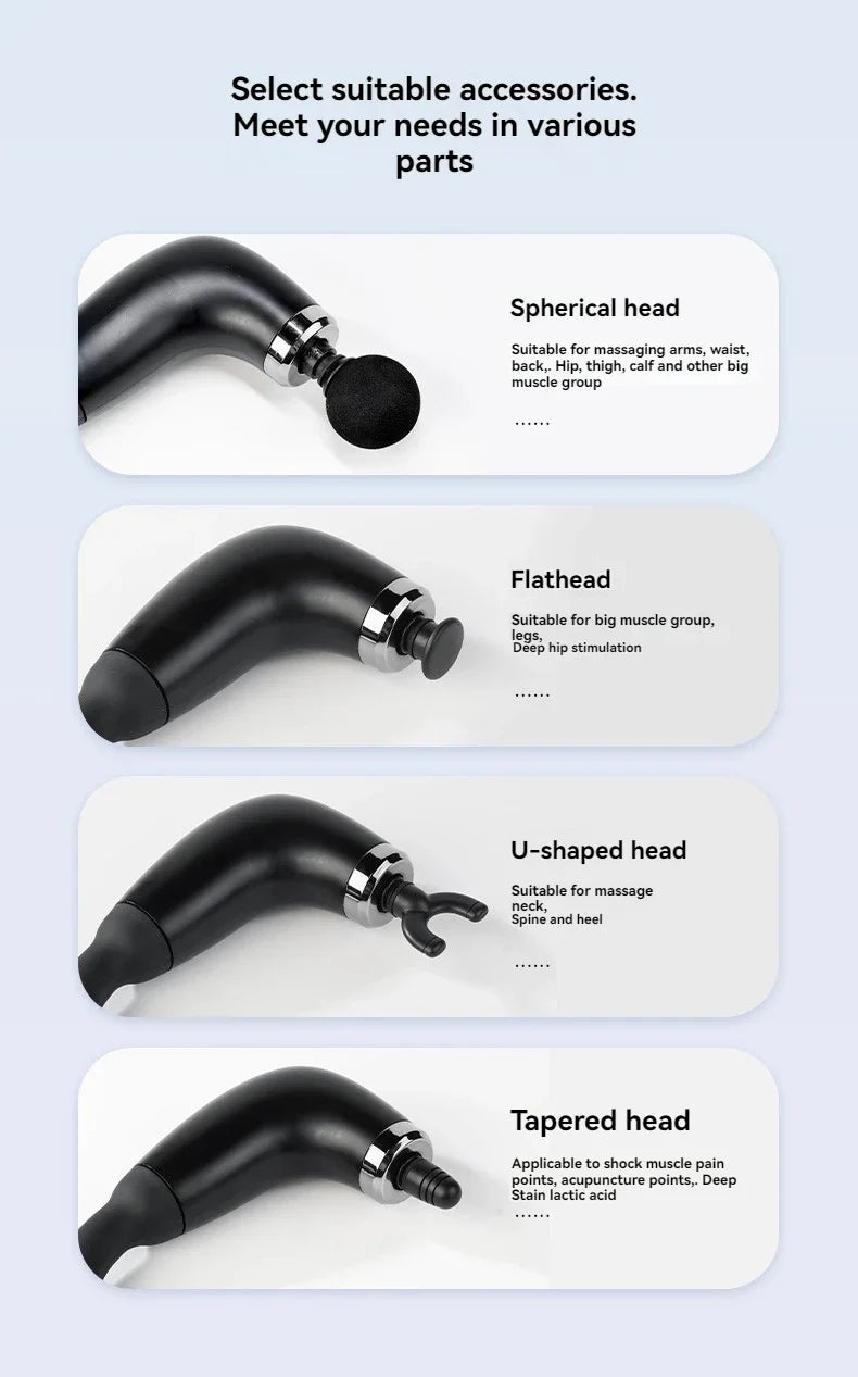 New Smart Fascia Gun Electric Massager Massage Hammer Electric Fascia Gun Home Handheld Hammer Back Artifact Christmas Gift