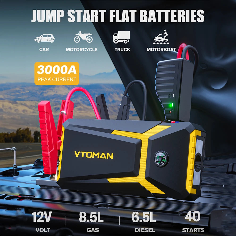VTOMAN V8 Pro Car Jump Starter