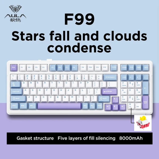 AULA F99 Wireless Mechanical Keyboard 
