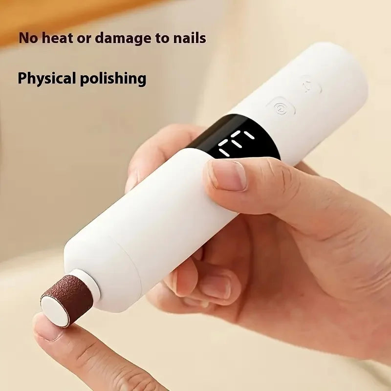 3-Speed Speed Adjustment, LCD Display Screen, 16 Interchangeable Heads for Home/Foot and Hand Care, Fast Charging - SUN SHINE STORE