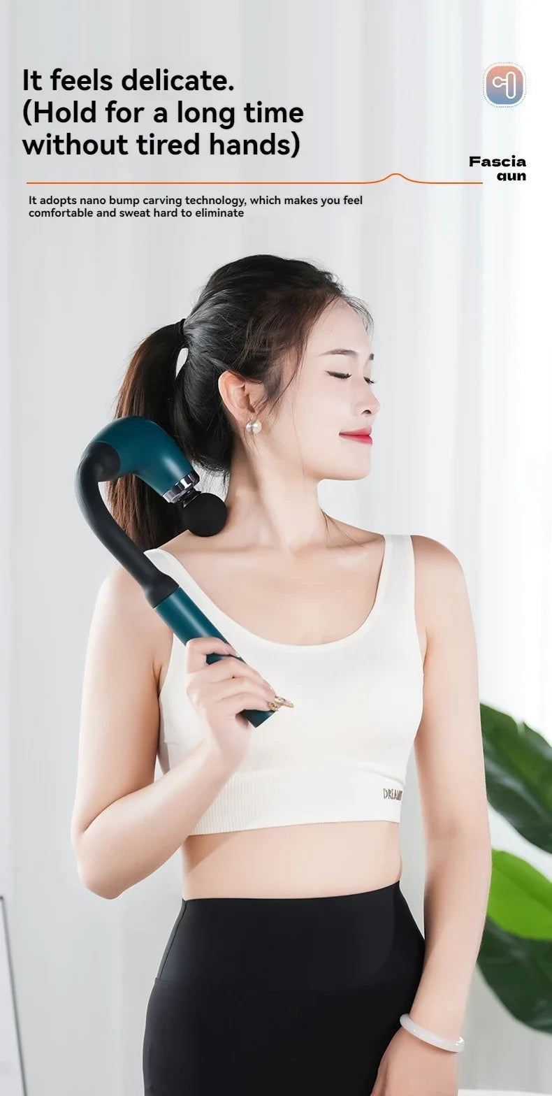 New Smart Fascia Gun Electric Massager Massage Hammer Electric Fascia Gun Home Handheld Hammer Back Artifact Christmas Gift