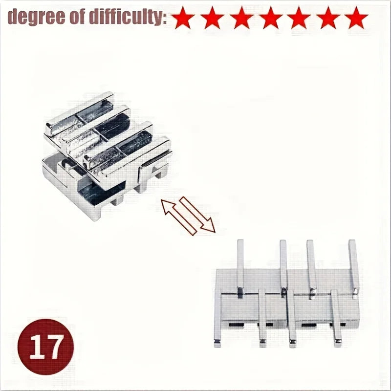 A classic intellectual metal puzzle toy, a difficult educational game toy for Christmas, Thanksgiving and birthday gifts - SUN SHINE STORE